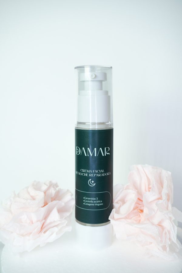 Crema facial de noche reparadora